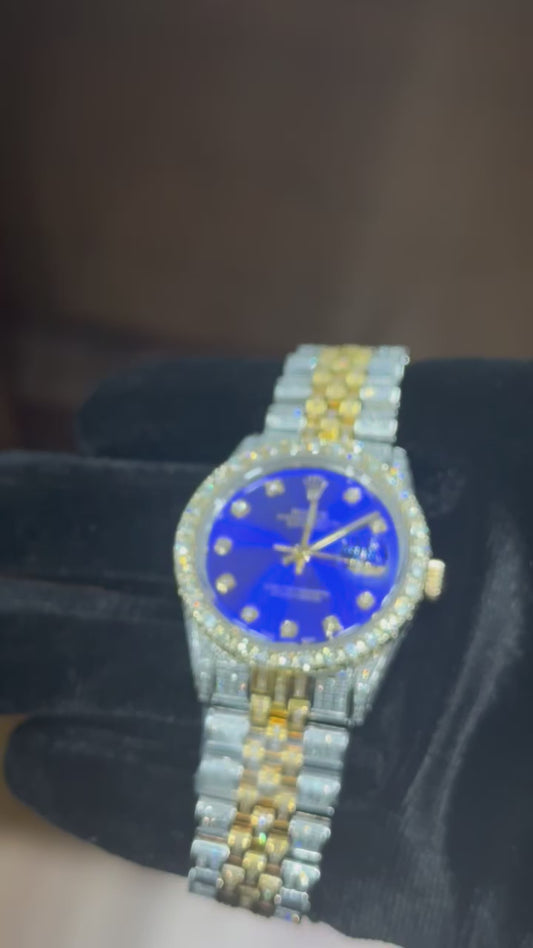 36mm Rolex blue custom dial